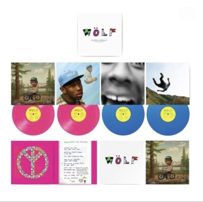 IN HAND! Tyler The Creator WOLF 10 Year Anniversary 4LP Box Set Pink/Blue Vinyl
