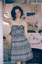 NEW 6 Anthropologie Tinseled Jacquard Dress By Eva Franco, USA Unique 5 Star Rev