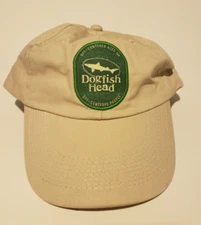 Dogfish Head Beer Tan Strapback Hat w/ Embroidered Logo