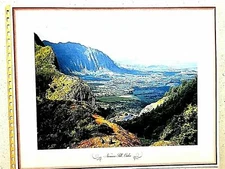 Nuuanu Pali Nuuan Valley Island Honolulu Vintage Photograph Print Nature 9 x 12"