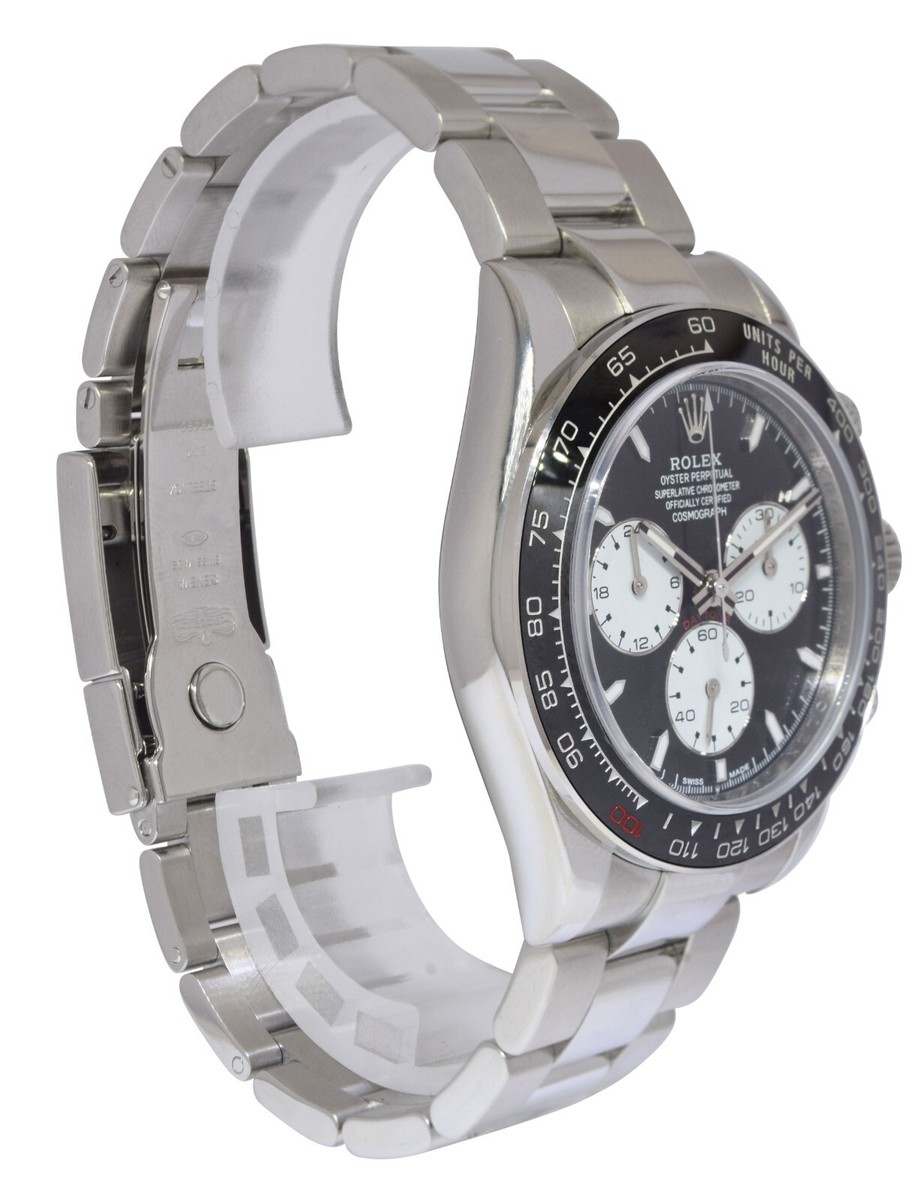 Rolex Daytona Steel Black/White Dial Anniversary Custom Mens 40mm