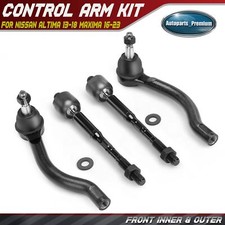 4x Front Inner & Outer Side Tie Rod End Kit f...
