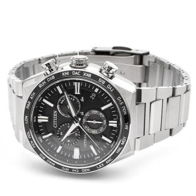 CITIZEN ATTESA CB5966-69E Titanium Eco-Drive Radio Solar Watch