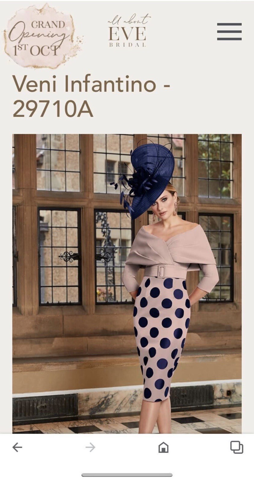 Veni Infantino Dress And Hat Size 14