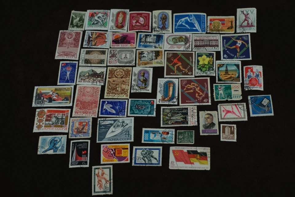 worldwide stamp collection lot 45 pcs Vintage Rare Classic Antique Genuine - Image 2 of 4