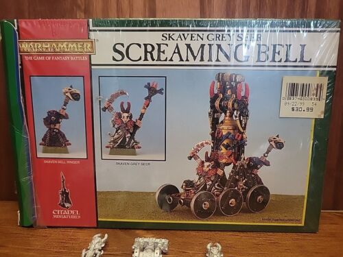 Warhammer Fantasy Skaven Grey Seer Screaming Bell Metal OOP GW Unassembled 1998