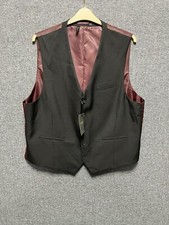 Williams  Brown Black Red Waistcoat 48R TD024 RR 23