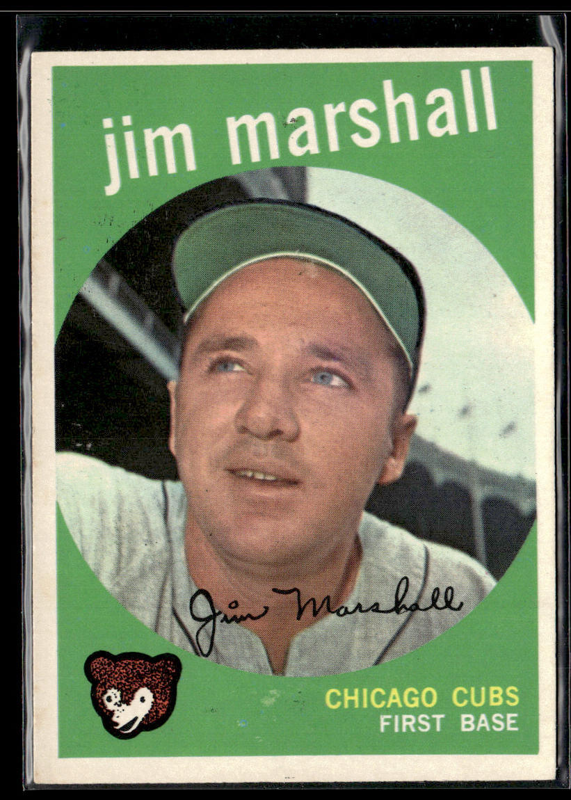 1959 Topps Jim Marshall #153 Chicago Cubs G/VG/EX