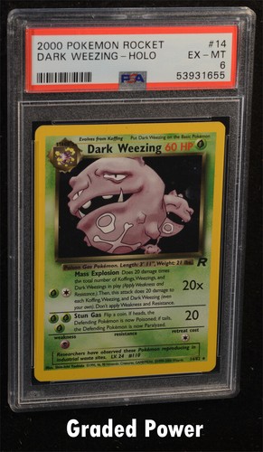 Dark Weezing (Unlimited) graded PSA 6 for sale on eBay