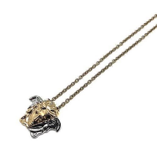Versace necklace Gold Silver Logo 