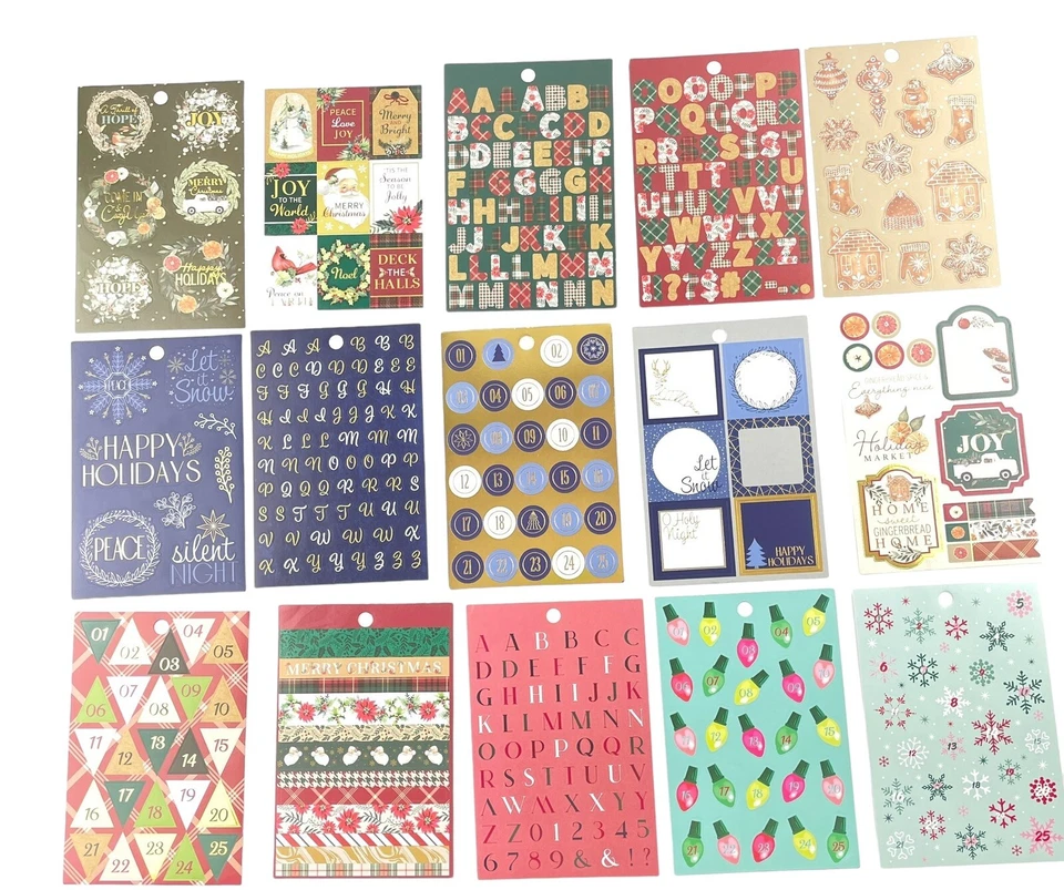 Recolección Navidad Álbum de Recortes Pegatinas 30 Hojas Surtidas Vacaciones Foto 2 de 4