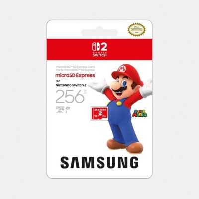 Official Genuine Samsung microSD Express Memory Card 256GB for Nintendo Switch 2
