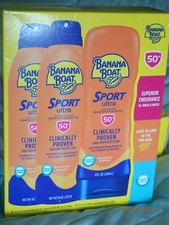 Banana Boat Sport Ultra Performance Sunscreen Pack Broad Spectrum SPF 50 /3 pack