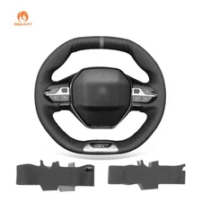 MEWANT Steering Wheel Cover for Peugeot 208 308 (GT) 308 SW Artificial Leather