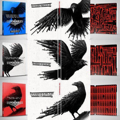 THE EXPENDABLES 1 2 3 SET (U.S EXCLUSIVE STEELBOOK 4K Ultra HD +Blu-ray +Digital