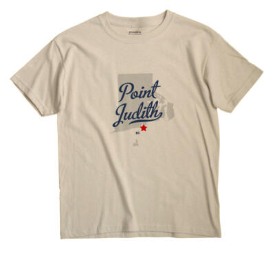 Point Judith Rhode Island RI T-Shirt MAP