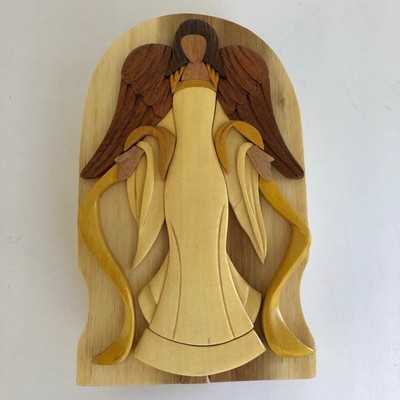 Carver Dan's Puzzle Box~Beautiful Angel New In Box | eBay
