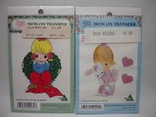 Lot of 2 Sealed 90s Vintage Precious Moments Iron On Transfers NOS FREE SHIPPING