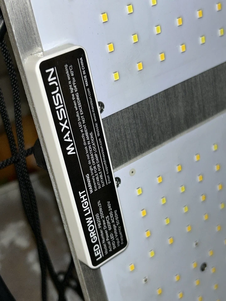 VIVOSUN VS 100W 200W LED Luz de Crecimiento Kit Completo de Tienda de Cultivo Foto 3 de 4