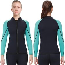 REALON 3XLYouth Wetsuit Top Neoprene Jacket Long Sleeve Wet Suit 3mm