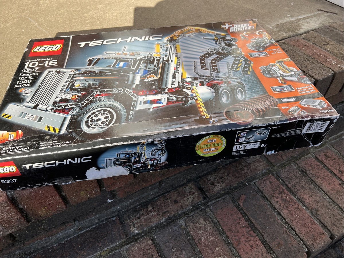 専用BOX LEGO Technic 2-in-1 Logging Truck 9397 Brand New In Dented Ripped