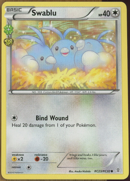 Pokemon - Swablu - RC23/RC32 - Generations - NM/M