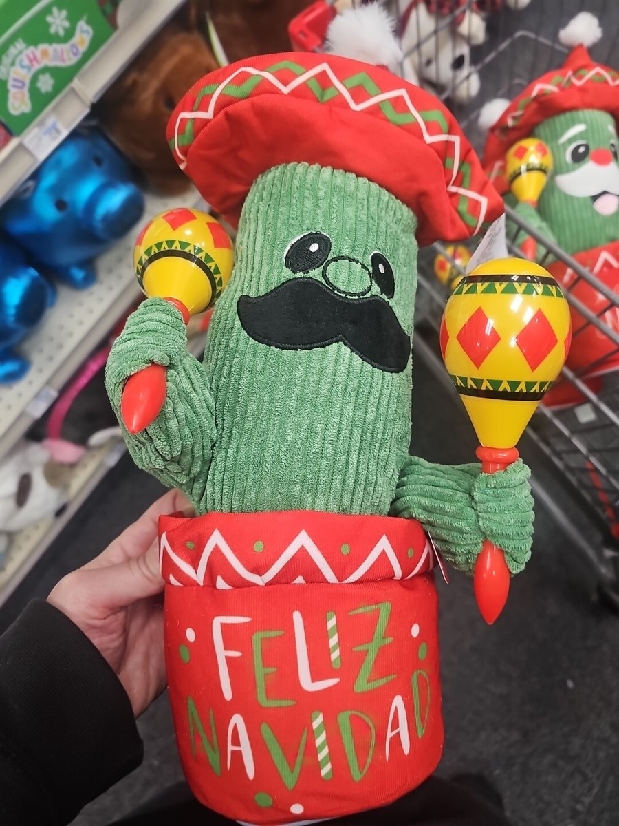 Animated Maracas Christmas Cactus Feliz Navidad Singing Dancing