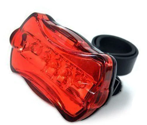 2 Stück Fahrrad Rücklicht 5 LED rot Sicherheit hinten blinkend 6 Modi AAA batteriebetrieben - Bild 6 von 19