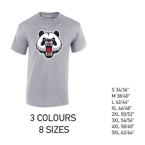 Angry Panda Herren Baumwolle T-Shirt 3 Farben 8 Größen verfügbar bedruckt - Bild 2 von 7