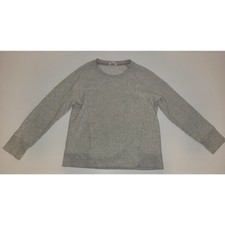 Lululemon Women's 8 Back To It Crew Cotton Fleece Sweatshirt Heathered Vapor