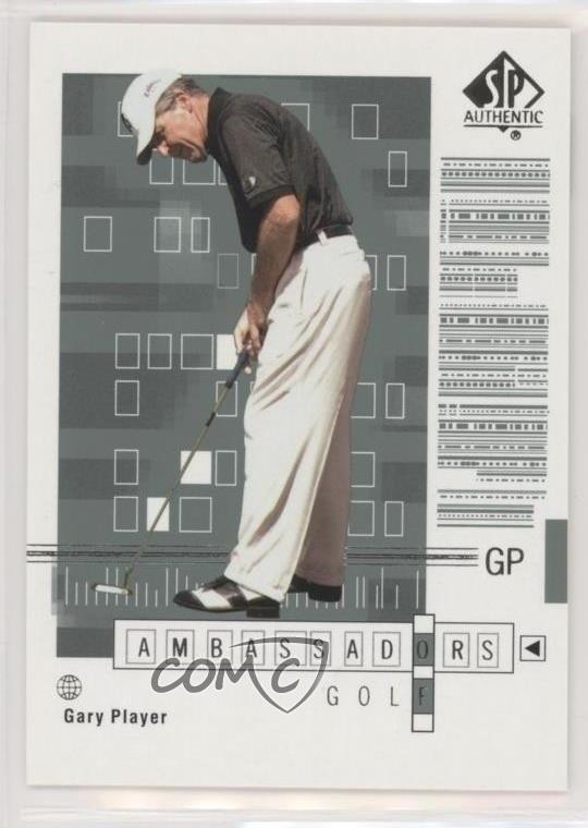 2002 SP Authentic Ambassadors of Golf Gary Player #69SPA 0b3