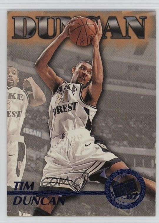 1997 Press Pass Blue Torquers Tim Duncan #45 Rookie RC HOF 1u5y