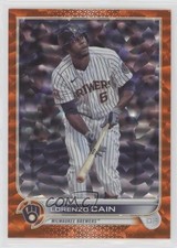 2022 Topps Series 2 Orange Foilboard 134/299 Lorenzo Cain #442 sh7