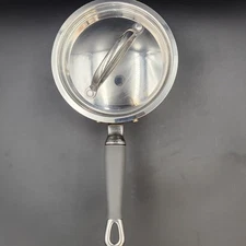 Kenmore 2 Qt Stainless Steel Saucepan w/ Lid – Induction Ready – Rubber Handle