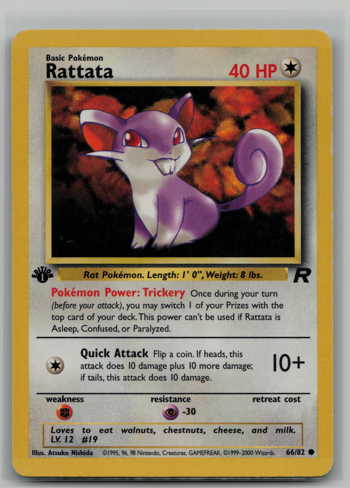 Rattata Common Team Rocket 66/82 NM