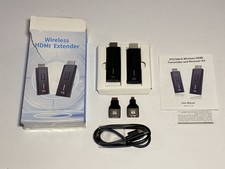 147 2026 Upgraded Wireless HDMI Transmitter and Receiver 328FT/100M open box
