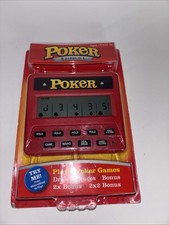 POKER 5 In 1 Vegas Style Handheld Electronic Poker Game New