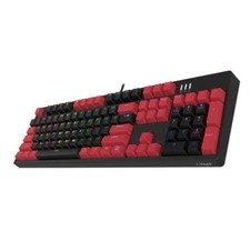 ABKO K669 Kyle Optical Axial Moving LED Gaming Keyboard Black Red, Blue Click