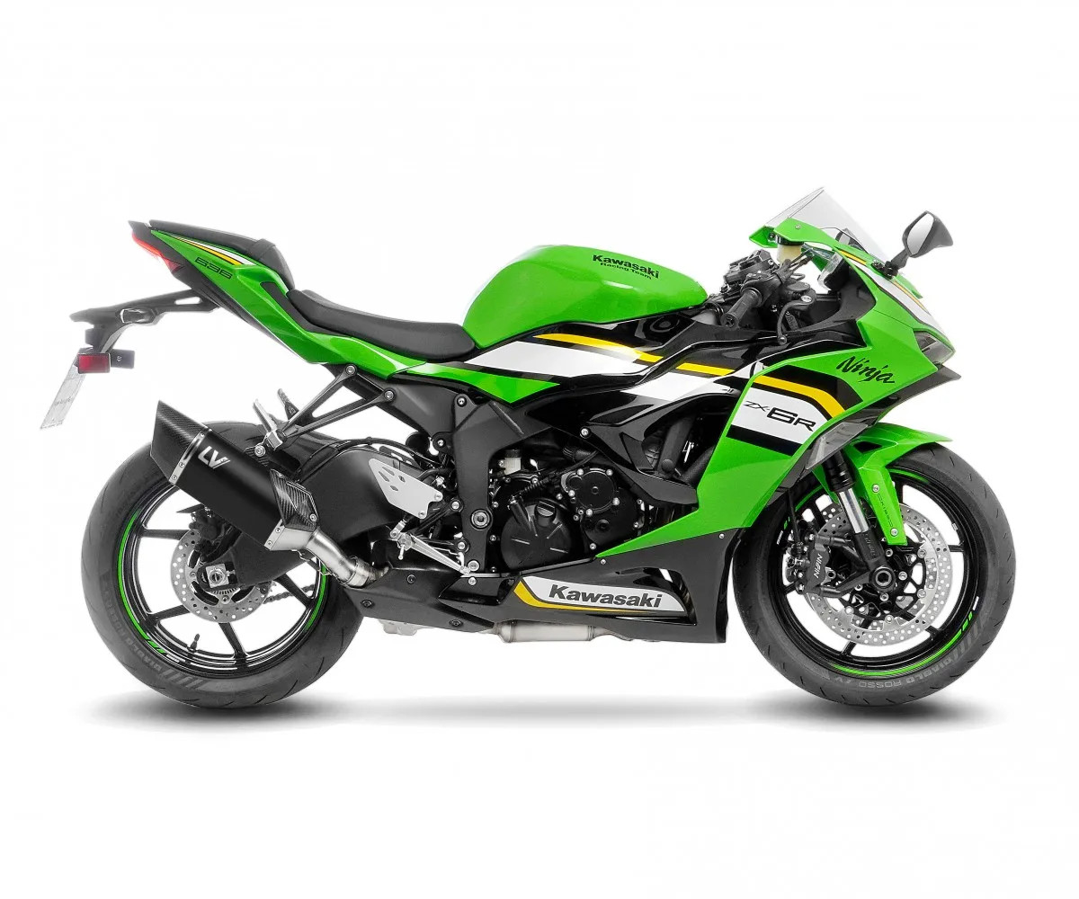 LeoVince Muffler exhaust LV-14 R BLACK Appr E4 KAWASAKI ZX-6R NINJA 2019 2020