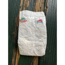 Vintage 90s Disposable Diaper kermit Frog the frog Graphics Plastic Backed