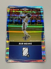 2025 UNO Elite Alt Jerseys Football Blue Foil #119 - Bub Means - Saints