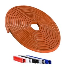 16.5FT 5M Universal Car Door Edge Protector Guards, No-Glue 16.5Ft Orange