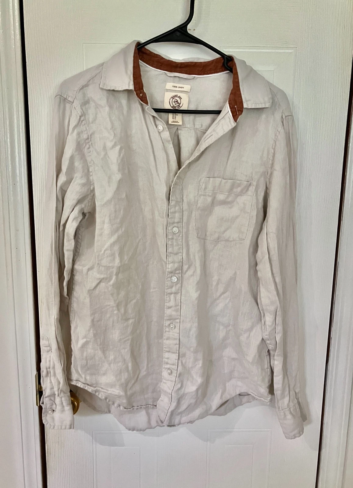 Panama Jack 100% linen long sleeve button up collared shirt summer beach travel
Opens in a new windo