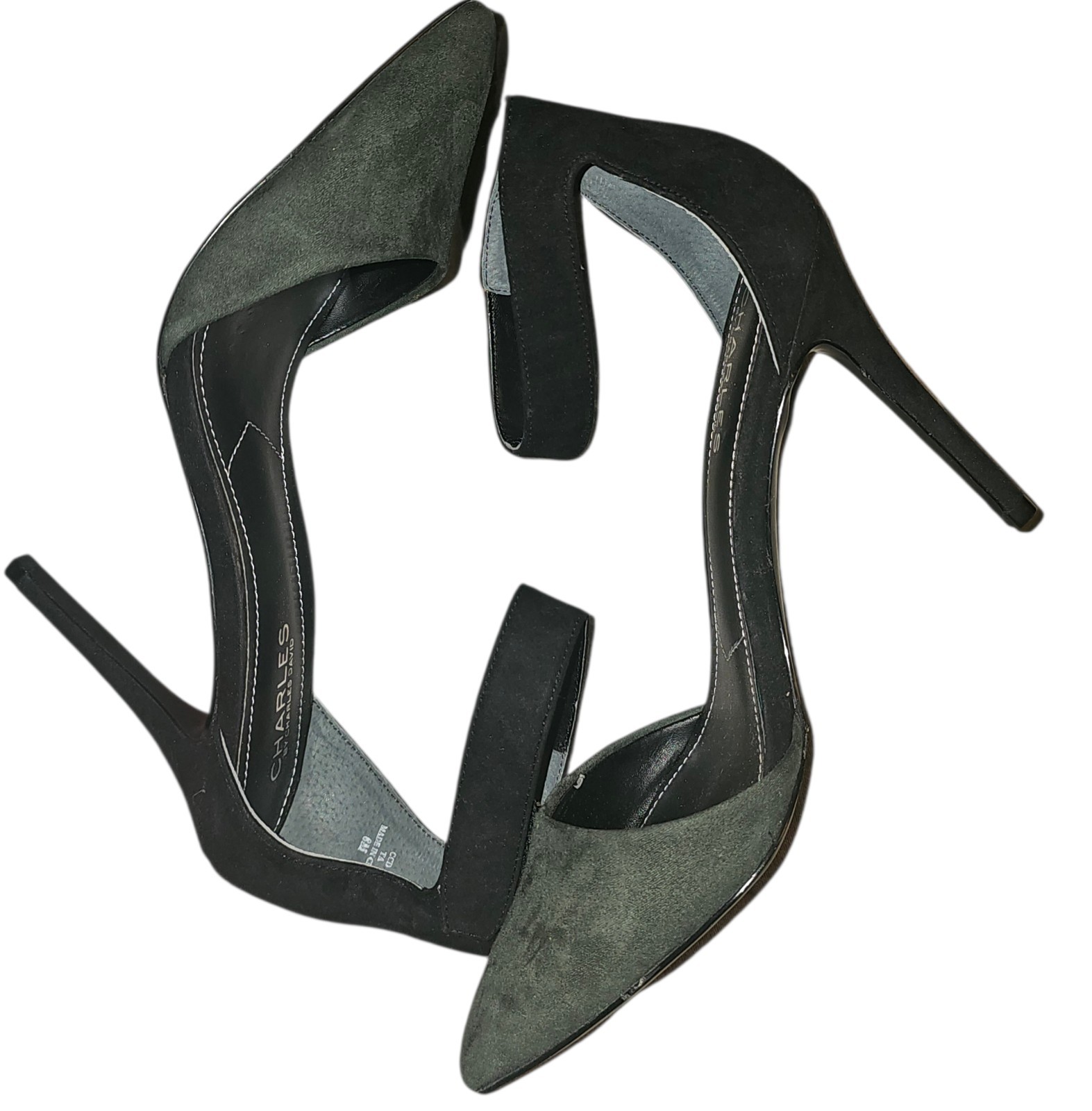 Charles David Black Forest Pointer Micro Suede An… - image 6