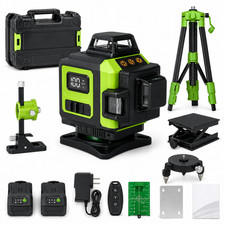 12-Line 3D Green Laser Level 360° Self-Level...