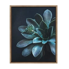 Sylvie Little One Framed Canvas Wall Art by F2Images, 18x24 Gold, Botanical A...