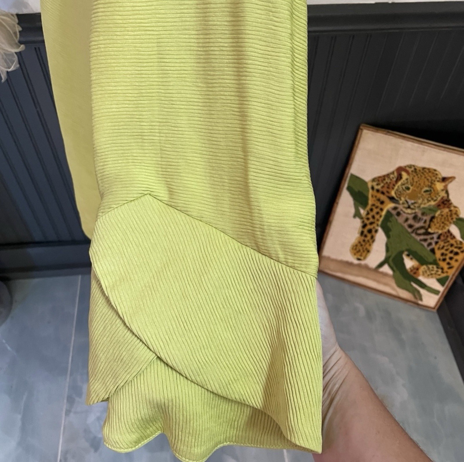 IC Collection Lime Ribbed Single Button Asymmetri… - image 7