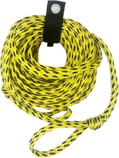 60FT Boat Tow Rope for Tubing, Tube Boating Ropes Heavy Duty 60 feet, Yellow 