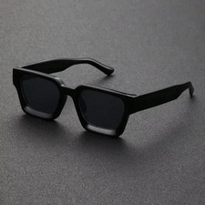MEN SUNGLASSES HIP HOP SQUARE DESIGNER SHADES RETRO THICK FRAME CLASSIC FASHION