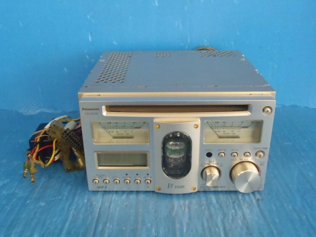 Panasonic CQ-TX5500D Vacuum Tube 2DIN Car Audio CD Head Unit Used